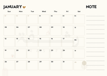 Load image into Gallery viewer, RASHFA&#39;S CALENDAR 2025 PAİNTİNG
