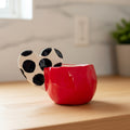 POLKA HEART RED