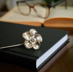 BOOKMARK-FLOWER METAL