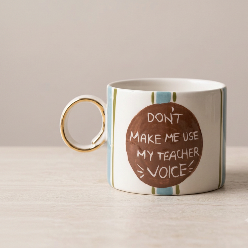 DON'T MAKE ME USE MY TEACHER VOICE