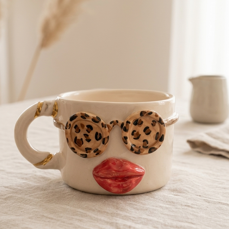 LEOPARD LADY MUG